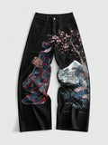 Sakura Heritage Wide-Leg Jeans