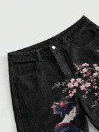 Sakura Heritage Wide-Leg Jeans